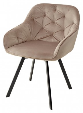 Стул GALE 360 град. поворот. BLUVEL-40 BEIGE, велюр/ черный каркас, М-City в Югорске - yugorsk.mebel24.online | фото 1