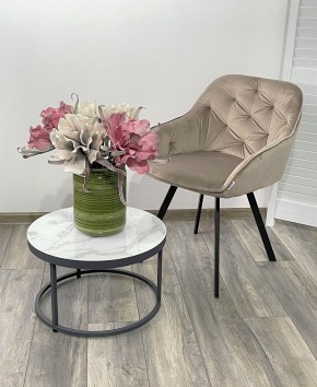 Стул GALE 360 град. поворот. BLUVEL-40 BEIGE, велюр/ черный каркас, М-City в Югорске - yugorsk.mebel24.online | фото 2