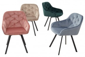 Стул GALE 360 град. поворот. BLUVEL-40 BEIGE, велюр/ черный каркас, М-City в Югорске - yugorsk.mebel24.online | фото 3