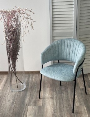 Стул ГЕММА, цвет RAIN 7 breeze, велюр / черный каркас М-City в Югорске - yugorsk.mebel24.online | фото 4