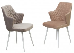 Стул HERMAN 360 град. ЛАТТЕ #25, велюр / белый каркас М-City в Югорске - yugorsk.mebel24.online | фото 4