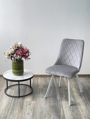 Стул TYCOON BLUVEL-03 LIGHT GREY / белый каркас М-City в Югорске - yugorsk.mebel24.online | фото 2