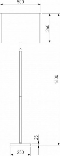 Торшер Eurosvet Notturno 01163/1 черный в Югорске - yugorsk.mebel24.online | фото 2