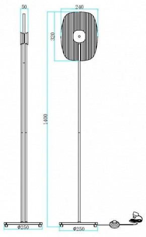 Торшер Maytoni Eclipse MOD152FL-L1BK в Югорске - yugorsk.mebel24.online | фото 2