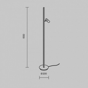 Торшер Maytoni Thin MOD395FL-L28BS3K в Югорске - yugorsk.mebel24.online | фото 4
