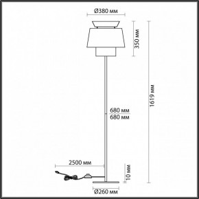 Торшер Odeon Light Kressa 4992/1F в Югорске - yugorsk.mebel24.online | фото 4