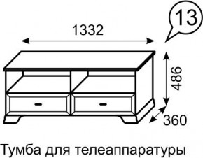 Тумба для телеаппаратуры Венеция 13 бодега в Югорске - yugorsk.mebel24.online | фото 2