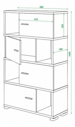 Тумба комбинированная Домино СБ-30/4 в Югорске - yugorsk.mebel24.online | фото 3