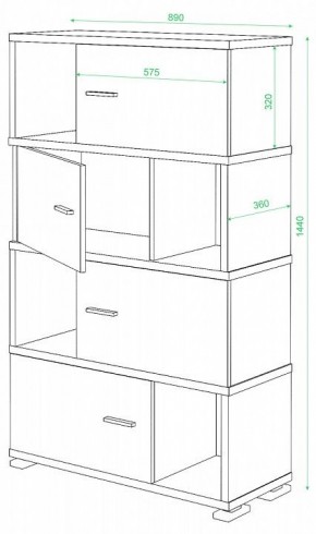 Тумба комбинированная СБ-30/4 в Югорске - yugorsk.mebel24.online | фото 2