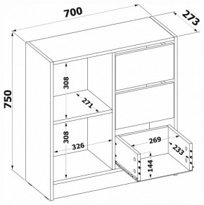 Тумба комбинированная Т-1 в Югорске - yugorsk.mebel24.online | фото 4