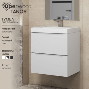 Тумба под раковину Uperwood Tanos 100 см, подвесная, белая матовая в Югорске - yugorsk.mebel24.online | фото 4
