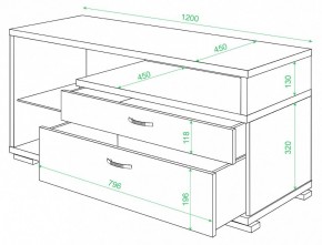 Тумба под ТВ Домино ТК-10М в Югорске - yugorsk.mebel24.online | фото 2