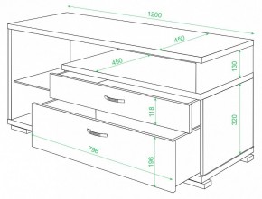 Тумба под ТВ ТК-10 М в Югорске - yugorsk.mebel24.online | фото 2