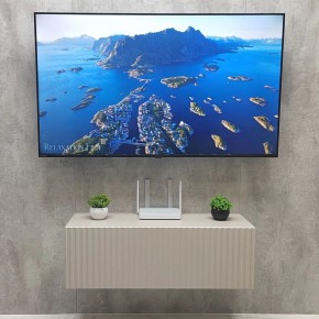 Тумба подвесная под ТВ LINES MTV3-MA 900 Бежевый (Леда-М 10.1.5) в Югорске - yugorsk.mebel24.online | фото 3