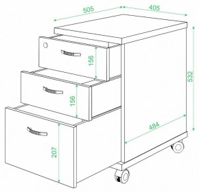 Тумбочка Домино ТС-2 в Югорске - yugorsk.mebel24.online | фото 2