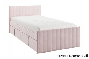 ТВИКС Кровать с ящиками 900 (нежно-розовый) в Югорске - yugorsk.mebel24.online | фото