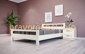 ВЕРОНИКА-3 Кровать из массива 1600 (Слоновая кость) в Югорске - yugorsk.mebel24.online | фото