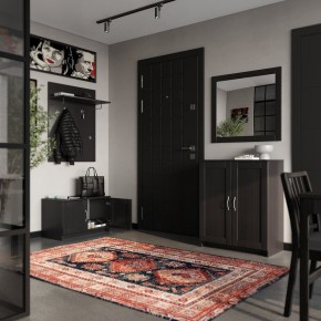 Вешалка СИРИУС настенная с полкой, цвет Дуб Венге в Югорске - yugorsk.mebel24.online | фото 4
