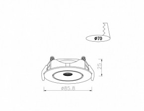 Встраиваемый светильник Arte Lamp Kaus A4761PL-1WH в Югорске - yugorsk.mebel24.online | фото 3