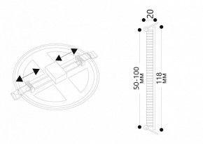 Встраиваемый светильник Arte Lamp Mesura A7972PL-1WH в Югорске - yugorsk.mebel24.online | фото 5