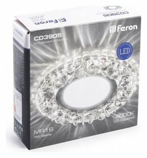 Встраиваемый светильник Feron CD3905 41827 в Югорске - yugorsk.mebel24.online | фото